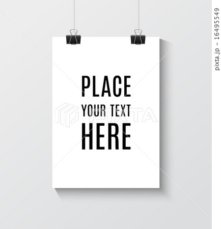 Poster mock up on the brick wall 16495549