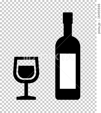 酒杯和瓶子 16495698