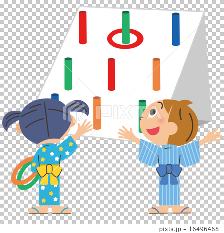 輪投げで遊ぶ子供 輪投げで遊ぶ子供 16496468