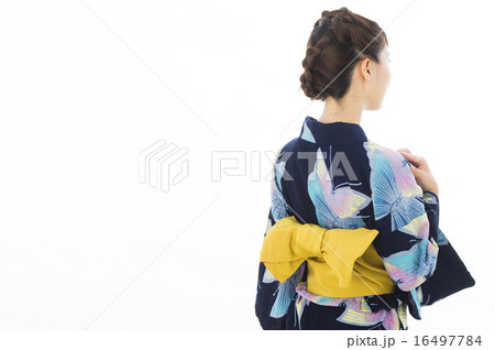浴衣美人の白バック 浴衣美人の白バック 16497784