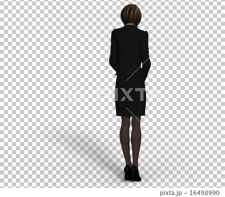 Female perming 3DCG illustration material Female perming 3DCG illustration material 16498990