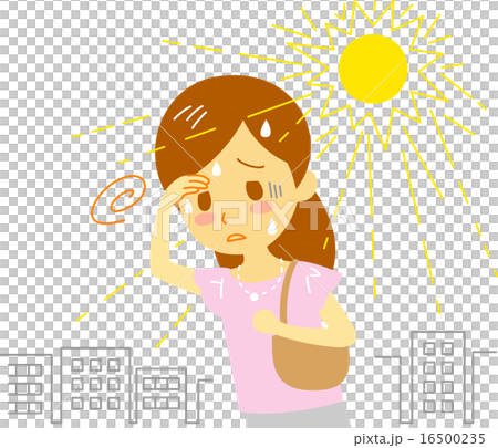 中暑的女性 16500235