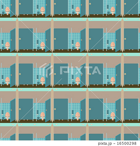 Toilet interior vector seamless pattern. Toilet interior vector seamless pattern. 16500298