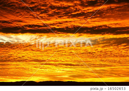 南米チリ北部アンデスの高地、アタカマ砂漠の美しい夕景 16502653