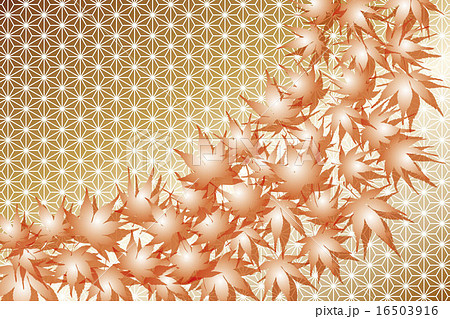 葉 枯れ葉 秋 秋日 晩秋 落ち葉 落葉 紅葉 和風 日本風 伝統 江戸 京都 背景素材 壁紙 和 のイラスト素材