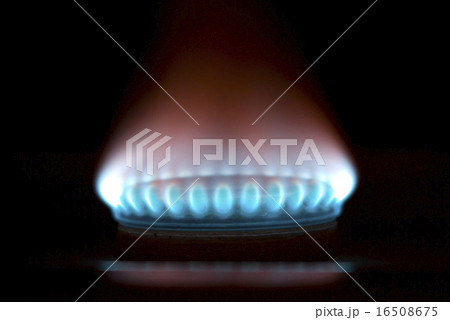 Blue flames of gas Blue flames of gas 16508675