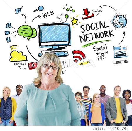 Social Network Social Media Diversity People Leadership Concept 16509745