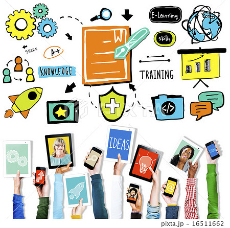 Knowledge Training E-Learning Skills Start Up Launch Concept 16511662