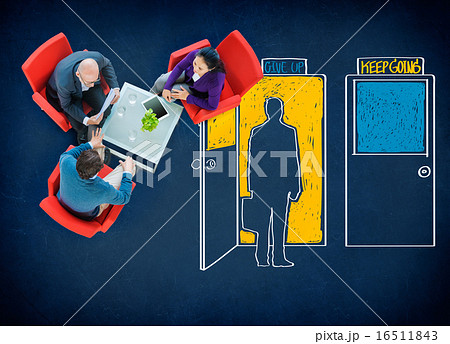 Give Up Keep Going Choices Decision Opportunity Concept Give Up Keep Going Choices Decision Opportunity Concept 16511843