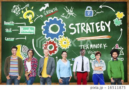Strategy Solution Tactics Teamwork Growth Vision Concept Strategy Solution Tactics Teamwork Growth Vision Concept 16511875