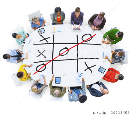 Tic Tac Toe Game Competition XO Win Challecge Concept 16512402