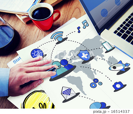 Social Network Sharing Global Communications Connection Concept 16514337