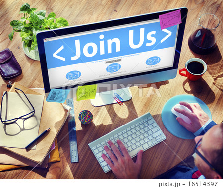 Digital Online Join us Business Office Working Concept Digital Online Join us Business Office Working Concept 16514397