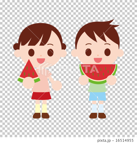 Children who eat watermelons Children who eat watermelons 16514955