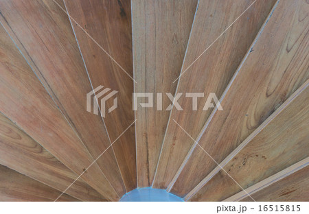 close up of circular wood staircase 16515815