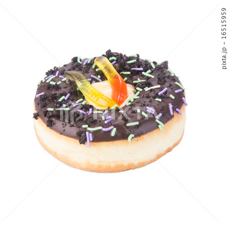 donut. halloween donut on the background donut. halloween donut on the background 16515959
