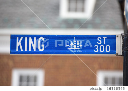 Alexandria king street blue sign 16516546