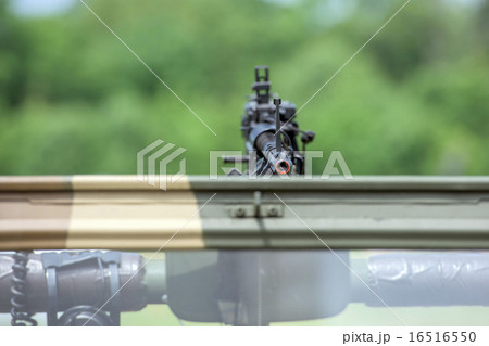 Machine Gun detail close up Machine Gun detail close up 16516550