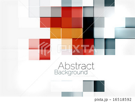 Square shape mosaic pattern design. Universal modern composition 16518592