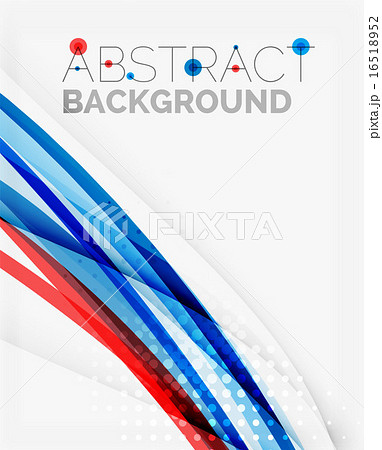Fresh blue and red wave line Fresh blue and red wave line 16518952
