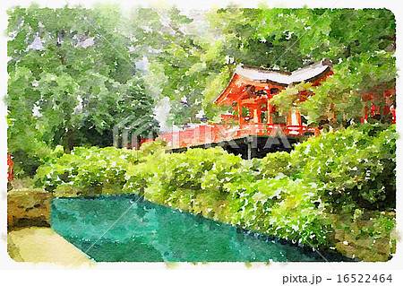 根津神社2（手描き風） 16522464