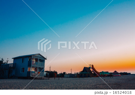 Ukrainian tourist recreation center on seashore, Odessa region. Ukrainian tourist recreation center on seashore, Odessa region. 16524018