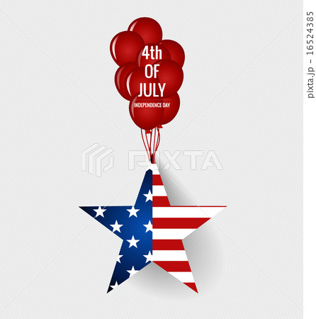 Happy independence day card United States of America. American F 16524385