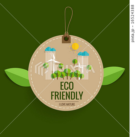 Nature banner. Ecology concept with tree background. Vector illu 16524388