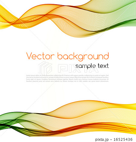 Abstract curved lines background. Template brochure design 16525436