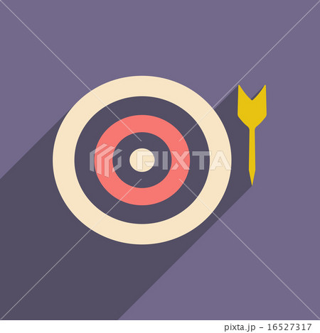 Flat with shadow icon and mobile applacation target Flat with shadow icon and mobile applacation target 16527317