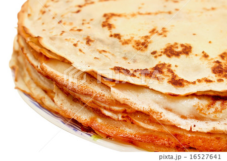 Stack of pancakes on a plate Stack of pancakes on a plate 16527641