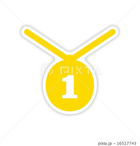icon sticker realistic design on paper medal 16527743