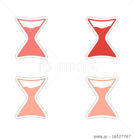 assembly realistic sticker design on paper magic symbols 16527767