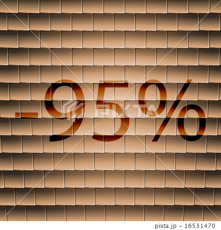 95 percent discount icon symbol Flat modern web de 16531470