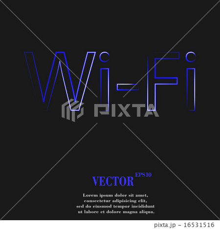 Free wifi icon symbol Flat modern web design with Free wifi icon symbol Flat modern web design with 16531516