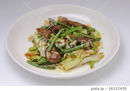 豚ハツとニンニクの芽炒め 16532450