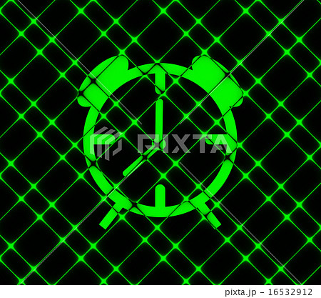 Alarm clock icon symbol Flat modern web design wit 16532912