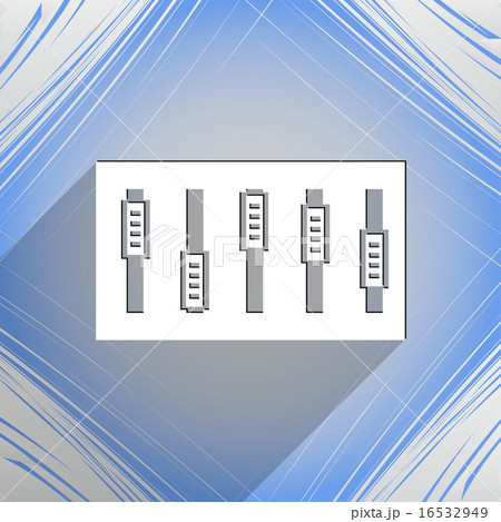 Dj console mix handles and buttons icon symbol. Tr 16532949