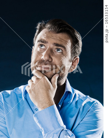Man Portrait Thinking Man Portrait Thinking 16533154
