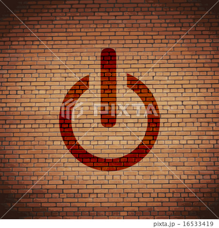 Power icon symbol Flat modern web design with lon Power icon symbol Flat modern web design with lon 16533419