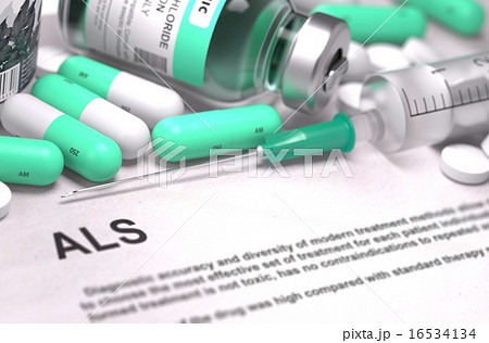 ALS Diagnosis. Medical Concept. 16534134
