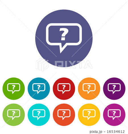 Question flat icon 16534612