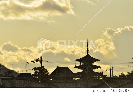 冬の法隆寺 16536203