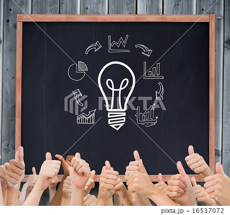 Composite image of hands giving thumbs up Composite image of hands giving thumbs up 16537072