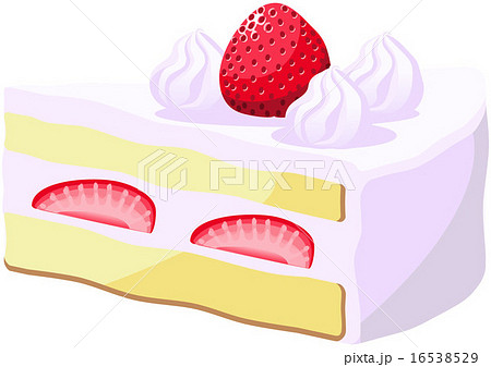 いちごショートケーキのイラスト素材 16538529 Pixta