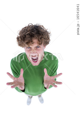 Angry casual man looking at camera 16541641