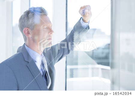 Thinking businessman Thinking businessman 16542034