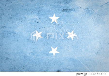 Grunge of Micronesia Flag 16543480