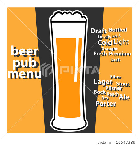 vector pub beer menu with typing themes about beer vector pub beer menu with typing themes about beer 16547339