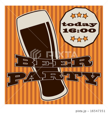 vector beer glasse on retro background with lines 16547351